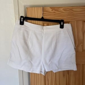 Forever 21 high rise white shorts
